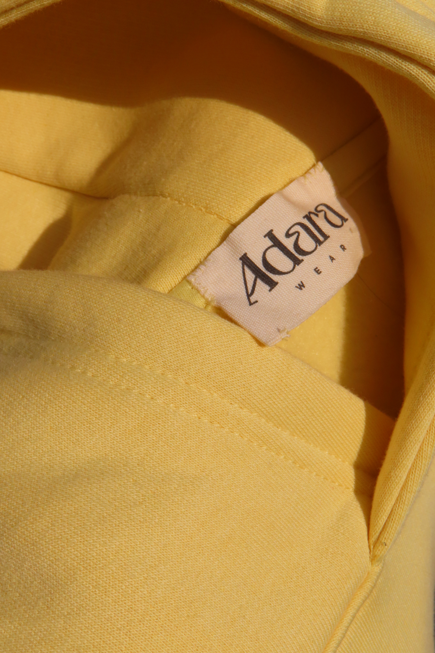 Adara Buttery Yellow embroidery hoodie